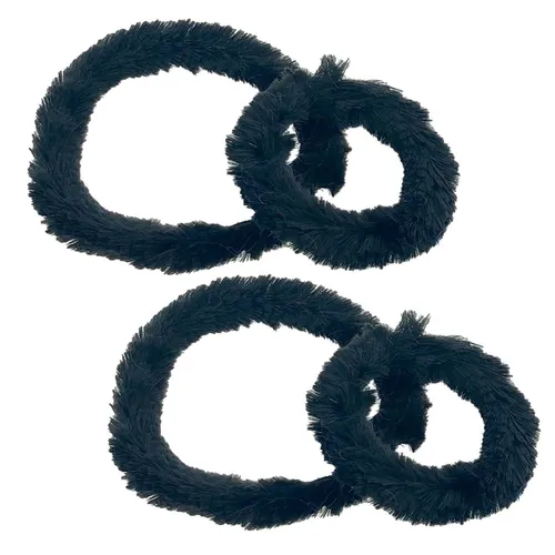 Fahrradputzringe, schwarz 2 Paar