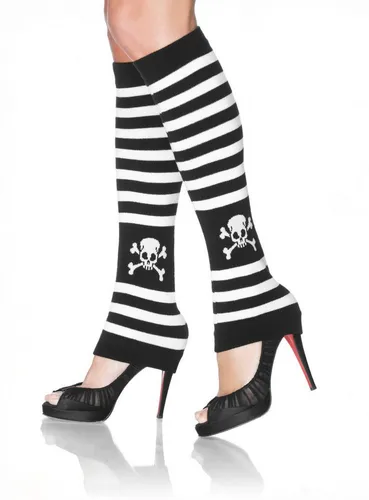 Leg Avenue Piraten-Kostüm Kostüm Stulpen Pirat für Karneval Faschingskostüm, Damit wird der Piratendame nicht kalt an den Beinen!