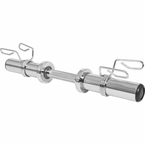 GORILLA SPORTS® Kurzhantelstange 50mm Olympia Chrom Gerändelt Kurzhanteln Stange