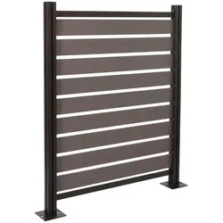 Proregal Mülltonnen-Zaun, Grau, Metall, 110x130x6 cm - Praktische Mülltonnenverkleidung aus robustem Metall mit modernem Design. Einfach erweiterbar und stabil verankert für windgeschützte Aufbewahrung im Garten. Ideal für eine ordentliche und ansprechende Außenansicht.
