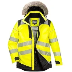 Portwest Unisex Pw369ybrm Parka-Jacke, gelb/schwarz, M - Funktionsjacke mit wärmereflektierendem Insulatex-Futter für maximalen Komfort und Wärme, ideal für alle Wetterbedingungen.