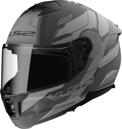 LS2 FF808 Stream II Shadow Helm mit Sonnenvisier - Motorradhelm für Urban-Touring, mit kratzfestem Visier und integrierter Sonnenblende, ideal für Stadt- und Landstraßen. Sicher und komfortabel dank atmungsaktivem Innenfutter und verstärktem Kinnriemen.