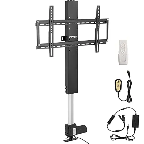 VEVOR TV-Ständer für LCD-LED-Plasmafernseher, automatischer TV-Ständer, Aufzug für Fernseher, TV Lift Halterung Höhe von 107,4 bis 187,2 cm, Höhenverstellbar & Stabil Max. 50 kg
