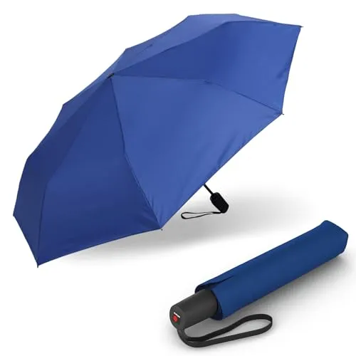Knirps Regenschirm I.200 Medium Duomatic – Automatischer & kompakter Taschenschirm - Eleganter, faltbarer Regenschirm mit patentiertem Griff für besten Halt. Windfest bis 120 km/h, ideal für unterwegs. Mit praktischer Schirmtasche für einfachen Transport.