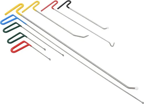 vidaXL 8-tlg. Ausbeulwerkzeug-Set - Sonstige Handwerkzeuge – Effektives Dellenreparaturset aus Edelstahl für beschädigungsfreies Ausbeulen ohne Lackschäden, ideal für Autofans und Werkstätten.