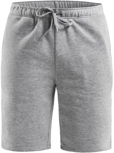 Craft Herren Short COMMUNITY SWEATSHORTS - Herren-Shorts aus 65% Polyester und 35% Baumwolle, ideal für Freizeit und Sport mit bequemem Regular Fit in Grey Melange.