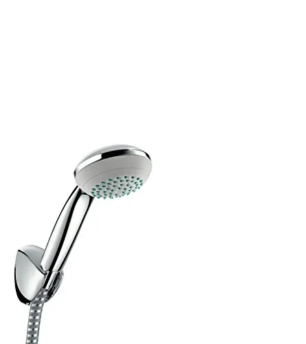 hansgrohe Crometta 85 Brausehalterset Mono mit 1,25m Brauseschlauch - Brausegarnituren mit 85 mm Handbrause, QuickClean Funktion für einfache Reinigung und integriertem Brausehalter – perfekt für ein komfortables Duscherlebnis.
