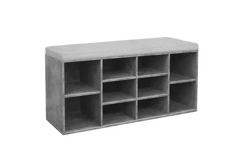 HTI-Living Schuhregal Garderobenbank mit 10 Regalfächern