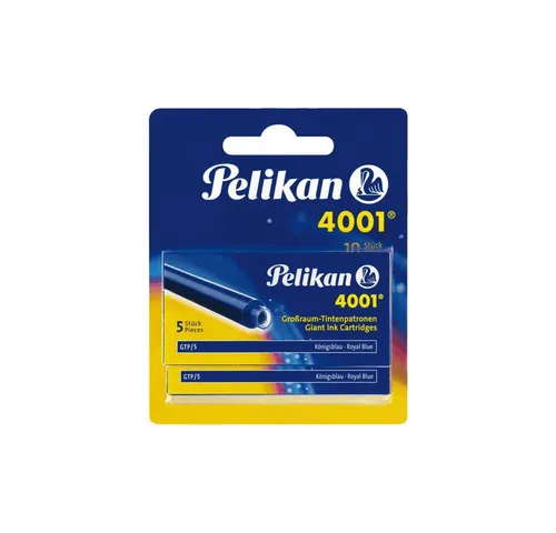 Pelikan Füllhalter Pelikan, 2x 5 Großraum-Tintenpatronen, königsblau