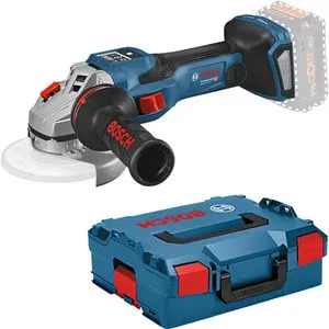 Bosch Winkelschleifer GWS 18V-15 SC - 125mm, 18V, inkl. Koffer, mit BITURBO Brushless Technologie für 50% schnelleres Trennen und KickBack Control