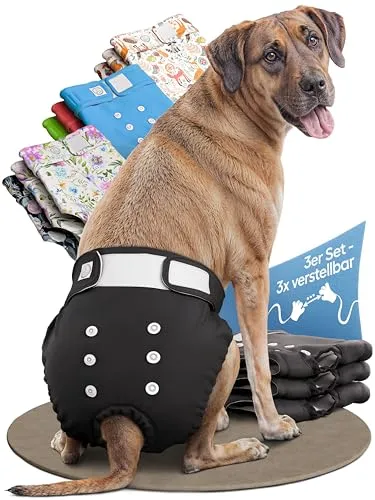 HUND IST KÖNIG Hundewindeln für Hündinnen (3 Stück) von HUND IST KÖNIG