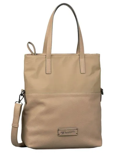 TOM TAILOR Schultertasche Cala beige - Handtasche aus 100% Polyurethan, stilvolles unifarbenes Design, ideal für den täglichen Gebrauch mit praktischen Maßen von 30x34x11 cm.