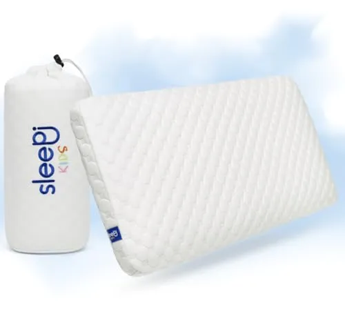 sleepi® Kids Comfort Nackenstützkissen - Kinderkopfkissen mit ergonomischem Design aus Memory Foam, fördert gesunde Schlafhaltung und optimale Entwicklung für Kinder ab 3 Jahren.