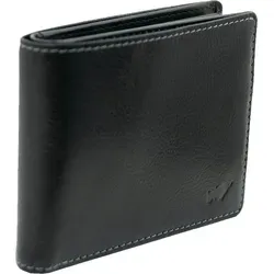 Braun Büffel AREZZO RFID Geldbörse 4+4CS schwarz - Geldbörse aus hochwertigem Rindleder mit RFID-Schutz, ideal für stilbewusste Träger, die Sicherheit und italienisches Flair schätzen.