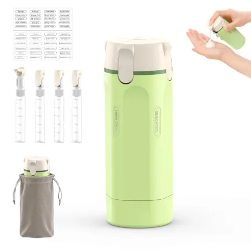 4-in-1 Reise-Dispenser für Shampoo & Pflegeprodukte