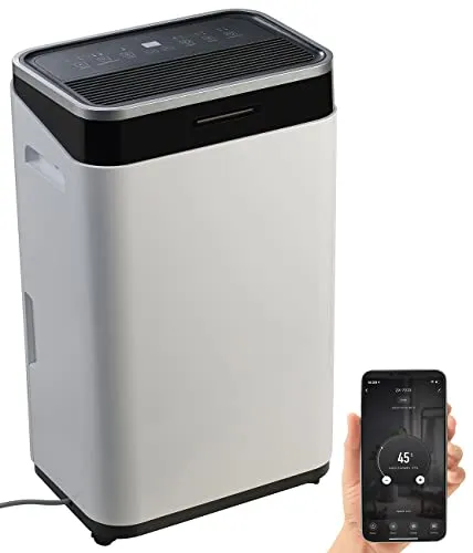 Sichler Haushaltsgeräte WLAN-Lufttrockner - Luftentfeuchter mit 25 Liter/Tag, App-Steuerung und Timer für optimale Raumfeuchte in bis zu 50 m² großen Räumen. Ideal gegen Schimmel!