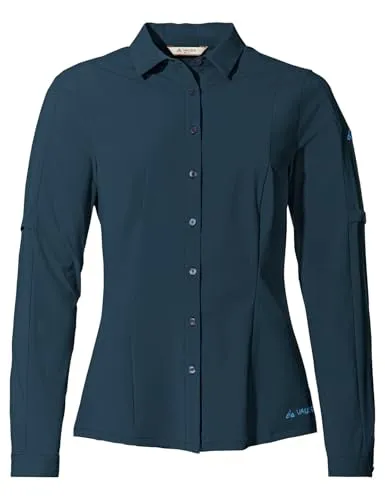Vaude Damen Farley Stretch Bluse (Größe S, blau) von VAUDE
