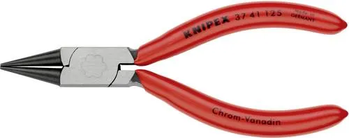 Knipex 37 41 125 Elektronik- u. Feinmechanik Rundzange Gerade Werkzeugstahl 125 mm