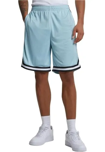 URBAN CLASSICS Stripes Mesh Short Shorts Herren - Jogginghose für Herren, atmungsaktive Technologie für coolen Tragekomfort an heißen Tagen und bequemer Schnitt für optimale Bewegungsfreiheit.