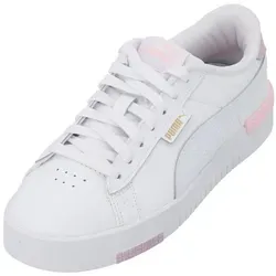 PUMA Damen Jada Renew Sneaker, White Gold Grape Mist Purple, 38.5 EU - Damen-Sneaker mit erhöhtem Profil und Step-In-Komfort-Einlegesohle für ultimativen Tragekomfort und stylisches Design.
