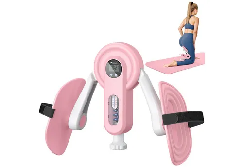 MERACH Beckenbodentrainer 2-in-1 - Kompakter Beckenbodentrainer mit 2 Widerstandsstufen für effektives Training von Beinen und Körpermitte. Ideal für Zuhause und unterwegs – für ein vielseitiges Workout jederzeit.
