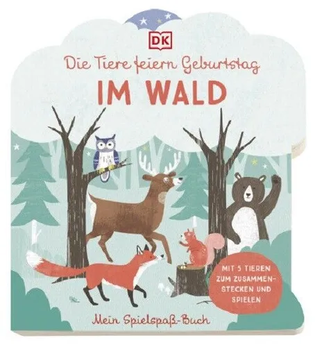Die Tiere feiern Geburtstag im Wald Pappbilderbuch Mein Spielspaß Buch