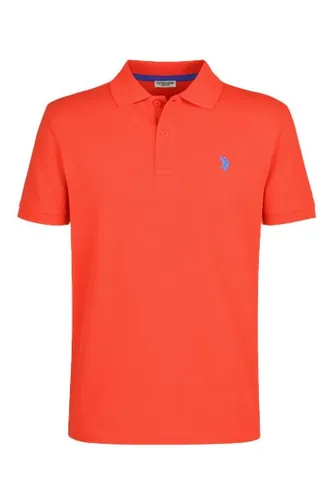 U.S. POLO ASSN. Herren Poloshirt - Piquet Rot XL - Hochwertiges Pique-Poloshirt aus Baumwolle mit Stretch-Anteil, ideal für lässige Outfits. Mit kontrastfarbiger Logo-Stickerei und Flachstrick-Kragen.