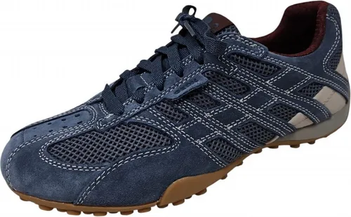 Geox U SNAKE ORIGINAL Schnürschuh - Sneaker mit gepolsterter Lederinnensohle, ideal für Freizeit und Trekking, bietet optimalen Komfort und Atmungsaktivität dank der GEOX-Membrane.