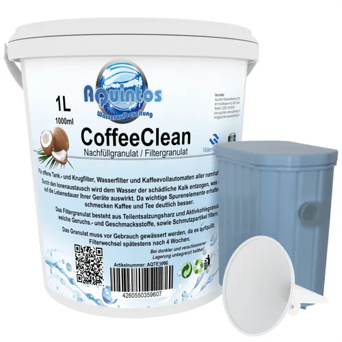 Aquintos Wasseraufbereitung Filtergranulat für Philips AquaClean - Filter für Saeco Philips AquaClean CA6903, optimiert die Geräteleistung und schützt vor Kalkablagerungen. Hergestellt aus hochwertiger Aktivkohle für reines Wasser und volles Aroma.