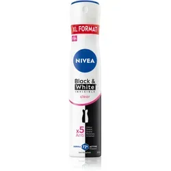 NIVEA Black & White Invisible Clear Antitranspirant-Spray für Damen 200 ml