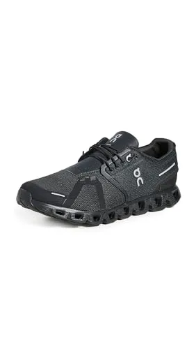 On Herren Cloud 5 Schuhe - All Black, US 10,5 - Laufschuhe mit atmungsaktivem Mesh-Obermaterial und CloudTec-Technologie für maximalen Komfort und Dämpfung bei jedem Schritt. Ideal für Läufer, die Leichtigkeit und Flexibilität suchen.