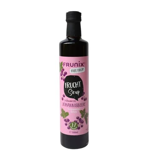 FRUNIX® schwarzer Johannisbeer Fruchtsirup, fructosearm