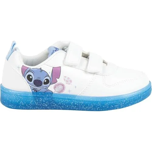 CERDA GROUP Stitch Sportschuhe für Jungen und Mädchen, Weiß EU 32 - Entdecke die offiziellen CERDA GROUP Stitch Turnschuhe für kleine Fans von Disney! Mit praktischem Klettverschluss und bequemem Design sind sie ideal für Abenteuer im Alltag und sorgen für unbeschwerten Spielspaß.