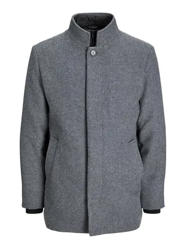 JACK & JONES Herren Mantel – Übergangsjacke & Wintermantel, Trenchcoat mit Stehkragen, Winddicht & Atmungsaktiv, Elegante Herren Jacke für Frühling, Herbst & Winter