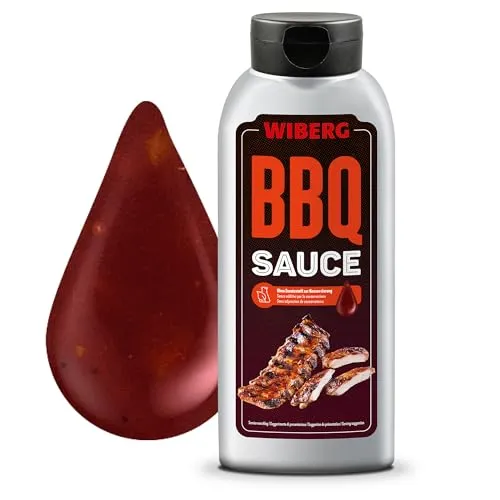 WIBERG BBQ Sauce – Fruchtig-pikante Tomaten-Chili-Sauce – perfekt für Spareribs, Steaks, Burger & Pommes, 750 ml