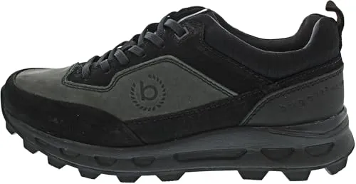 bugatti Herren Schnürer 321-A9W06-1515-1011, Black/Dark Grey, Größe 42 - Herren-Sneaker für Business und formelle Anlässe, bieten viel Bewegungsfreiheit und ein leichtes Tragegefühl dank elastischer Einsätze und modernem Look.