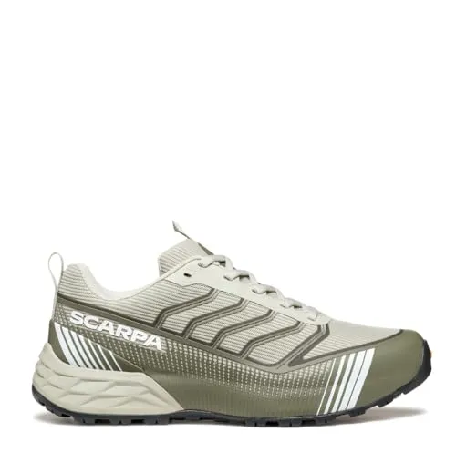 Scarpa Ribelle Run LT Gray/Green Calamata (46) - Laufschuhe: Vielseitiger Trailrunningschuh mit TPU-Pronationsstütze für Stabilität und Komfort, ideal für sportliche Aktivitäten und den Alltag.