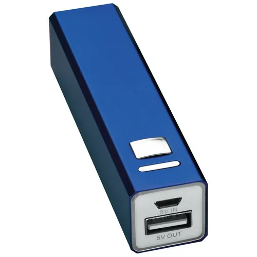 Powerbank aus Aluminium 2.200 mAh / Farbe: blau von MACMA
