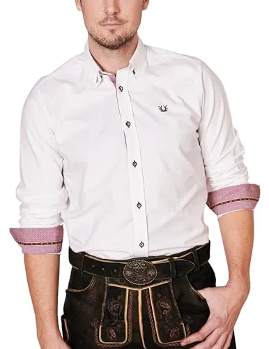 Krüger Herren Trachten Hemden lang, Modell: Arndt, Langarm, Art.-Nr. 912867-0-0109, 3XL,