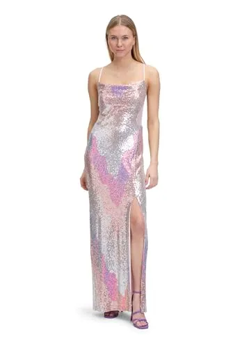 Vera Mont Damen Abendkleid mit Pailletten 42, Rosé Shades - Elegantes Abendkleid von Vera Mont, ideal für besondere Anlässe. Das glitzernde Paillettendesign und der stilvolle Schlitz verleihen einen glamourösen Auftritt. Hochwertige Verarbeitung für einen unvergesslichen Look.