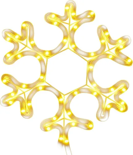 vidaXL LED-Silhouette Schneeflocke 48 LEDs Warmweiß