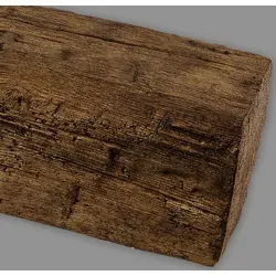 HOMESTAR Deckenbalken Eiche dunkel, 4 m - rustikale Optik für Ihr Zuhause - Kunststoff-Deckenbalken in Eiche-Optik, 19 x 17 cm, ideal für rustikale Raumgestaltungen. Einfache Montage mit Kleber, langlebig und pflegeleicht für ein gemütliches Ambiente.