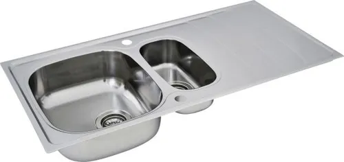 Respekta Miami Edelstahl Spülbecken 1,5 Becken 100 x 50 cm von Franke