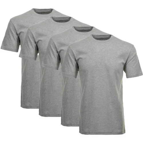 Ragman Herren T-Shirt 4er Pack - Hochwertige Herren T-Shirts im 4er Pack. Aus weicher Single Jersey-Qualität für hohen Tragekomfort. Ideal für den Alltag. Gewählte Variante: Farbe: Grau, Größe: XL