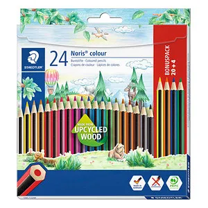 STAEDTLER Noris colour 185 Buntstifte farbsortiert, 24 St.