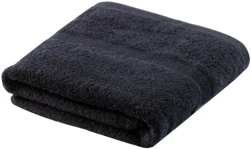 Wilson Gabor Handtücher: Duschtuch aus Baumwoll-Frottee 140 x 70 cm, schwarz (Baumwoll-Badetuch, Frottee-Badetuch, Dusche)