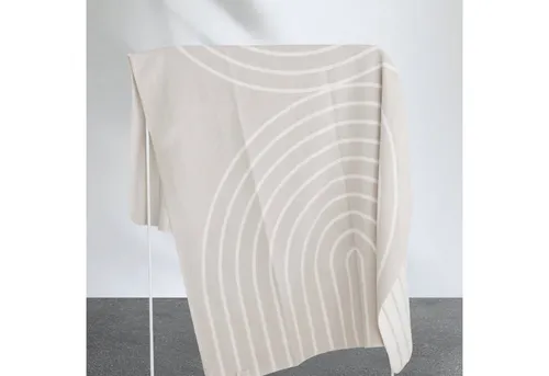 Wohndecke RIEMA Bio-Baumwolldecke 150x200cm in beige von RIEMA Germany