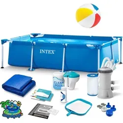 Rahmengartenpool 220 x 150 x 60 cm 15 in 1 INTEX 28270