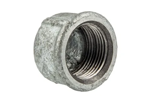 Gebo - Temperguss-gewindefitting Verzinkt Kappe Rund, 3/8 Zoll, Typ 301, Dvgw