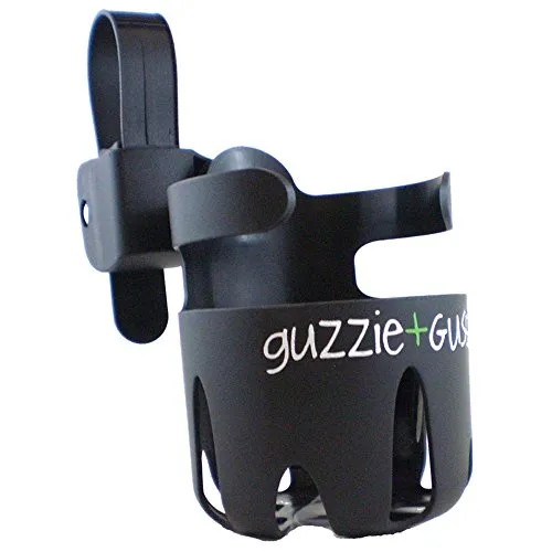 G+G003-07 Getränkehalter, schwarz Vital Innovations Universaler Getränkehalter/Flaschenhalter/Cupholder für einfache Befestigung an Kinderwagen, Fahrrad, Rollator, passend für die meisten Flaschen